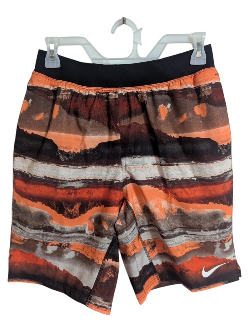Nike Men's Performance Shorts Sz Small Orange Boxer Brief liner